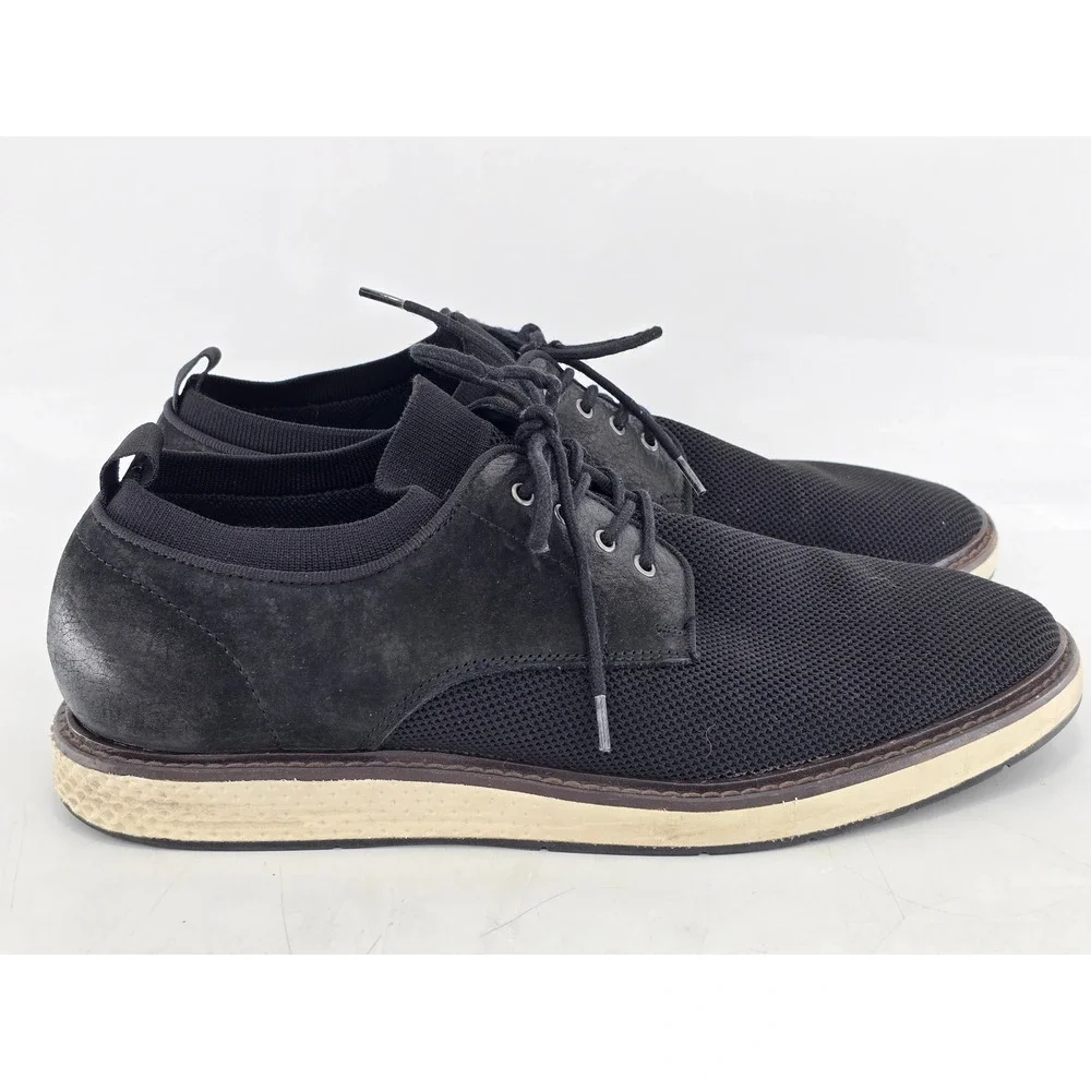 Vince Camuto Haze Oxford Mens 11M Black Mesh Leather Lace Up - Excellent